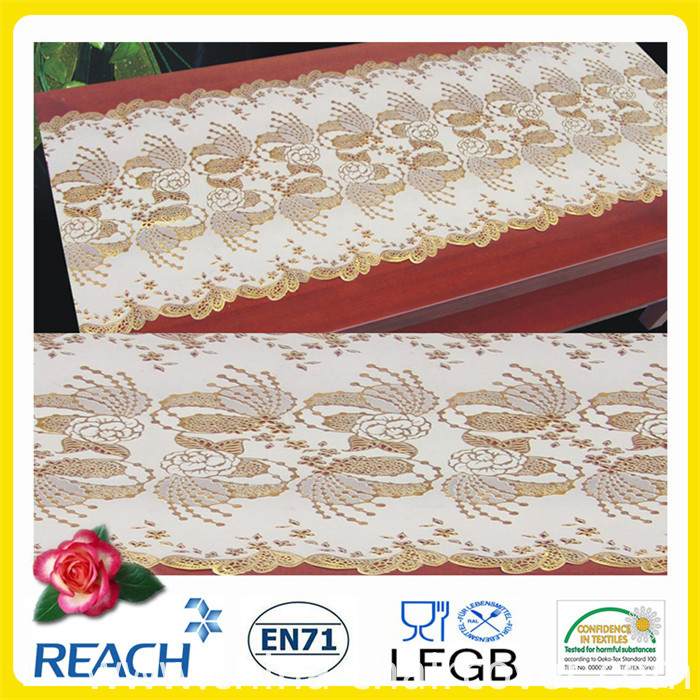 Cheap Wholesale 50cm Width Crochet PVC Long Lace Tablecloth